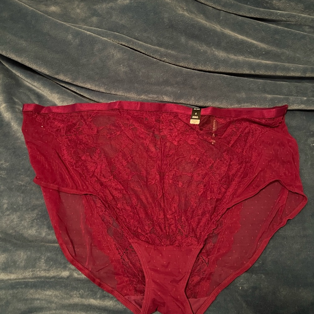 NWT Torrid size 6 sexy brief purple/maroon